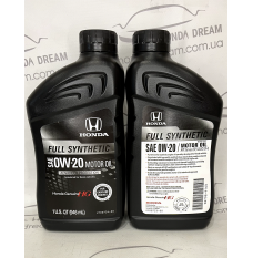 Олива моторна Honda 0W-20 Synthetic Blend 0,946 л (08798-9163)