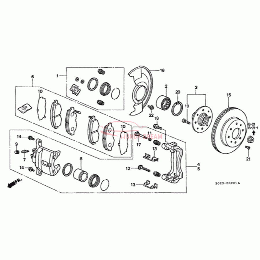 Caliper Set, Front (01463-S01-A01) - 1