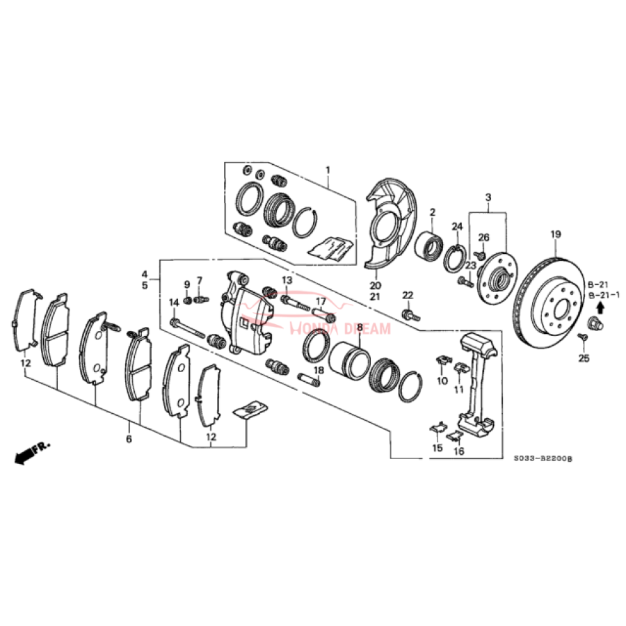 Caliper Set, Front (01463-S04-L00) - 3