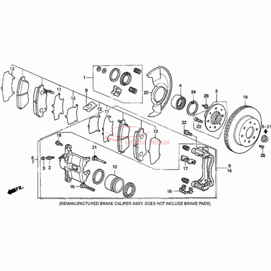 Caliper Set, Front (01463-S04-V01) - 1