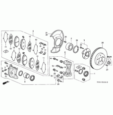 Caliper Set, Front (01463-S0X-010)