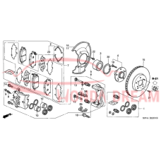 Caliper Set, Front (01463-S3V-A11) - 3