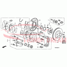 Caliper Set, Front (01463-S87-A00) - 6