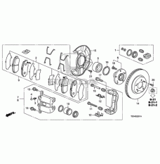 Caliper Set, Front (01463-S87-A00)