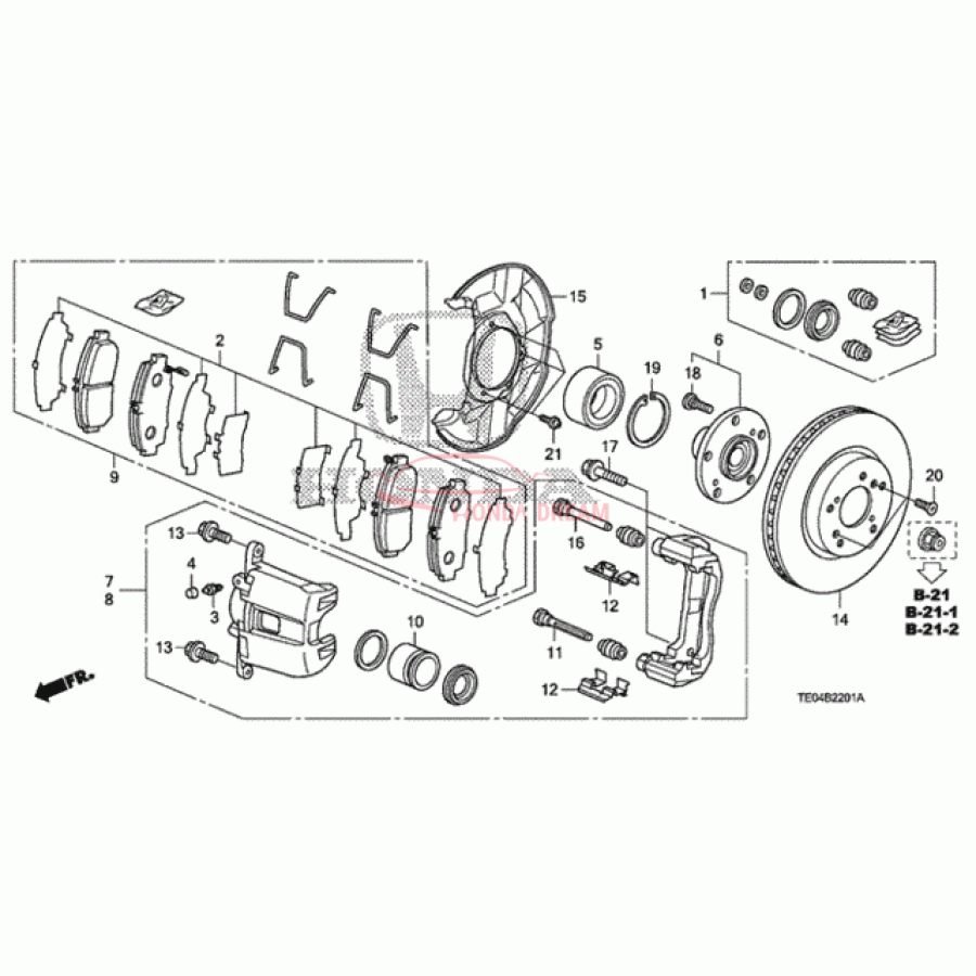 Caliper Set, Front (01463-S87-A00) - 1