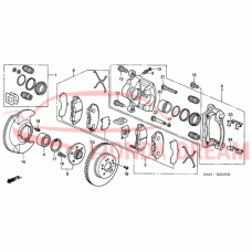 Caliper Set, Front (01463-S9A-A01) - 5