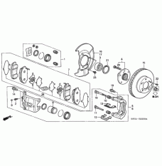 Caliper Set, Front (01463-S9V-A00)