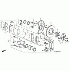 Caliper Set, Front (01463-SM4-A01)