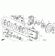 Caliper Set, Front (01463-SNA-A51)