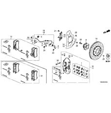 Caliper Set, Front (01463-T6N-A01)