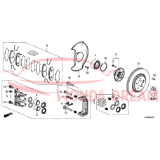 Caliper Set, Front (01463-TK8-A01) - 3