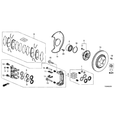 Caliper Set, Front (01463-TK8-A01)