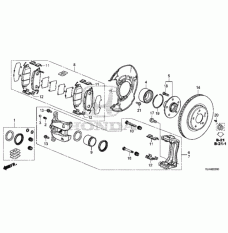 Caliper Set, Front (01463-TX4-A01)