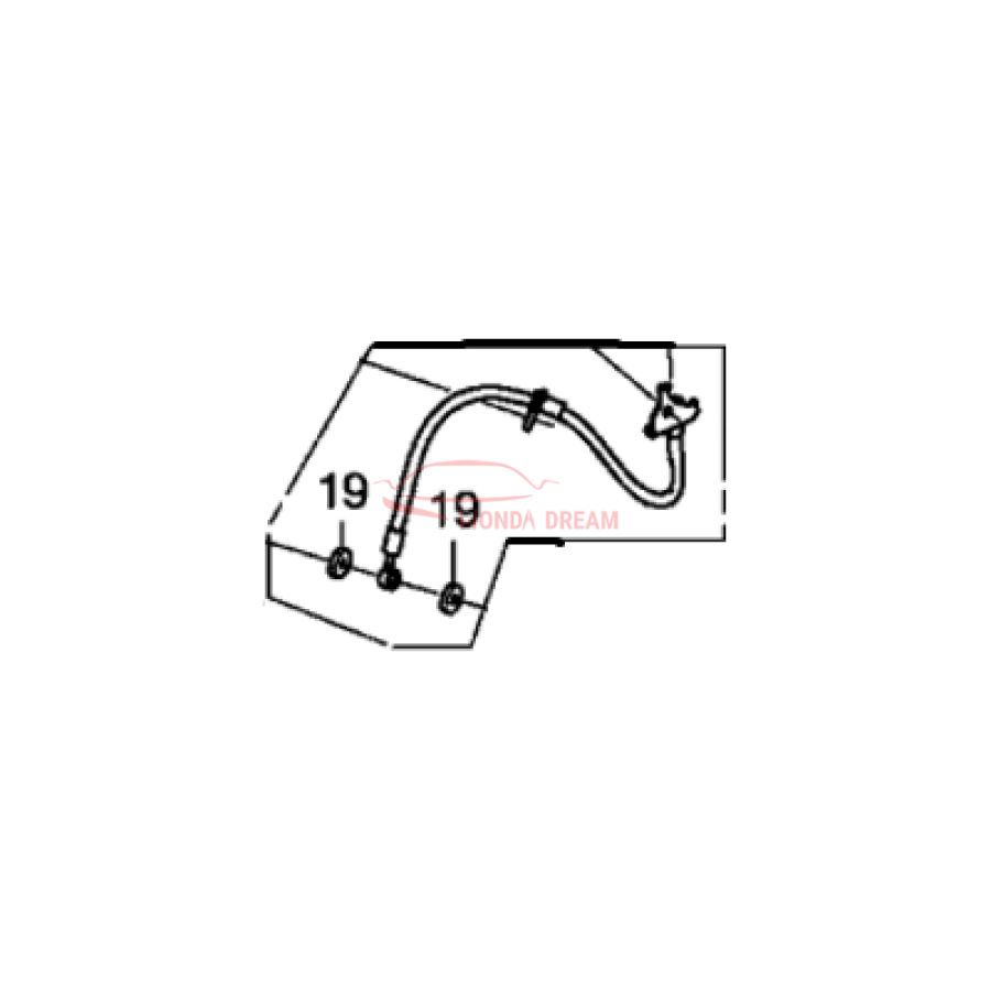 Hose Set, Front Brake Right (01464-SZT-G00) - 1