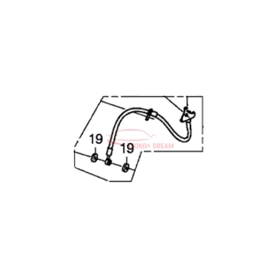 Hose Set, Front Brake Right (01464-SZT-G01) - 2