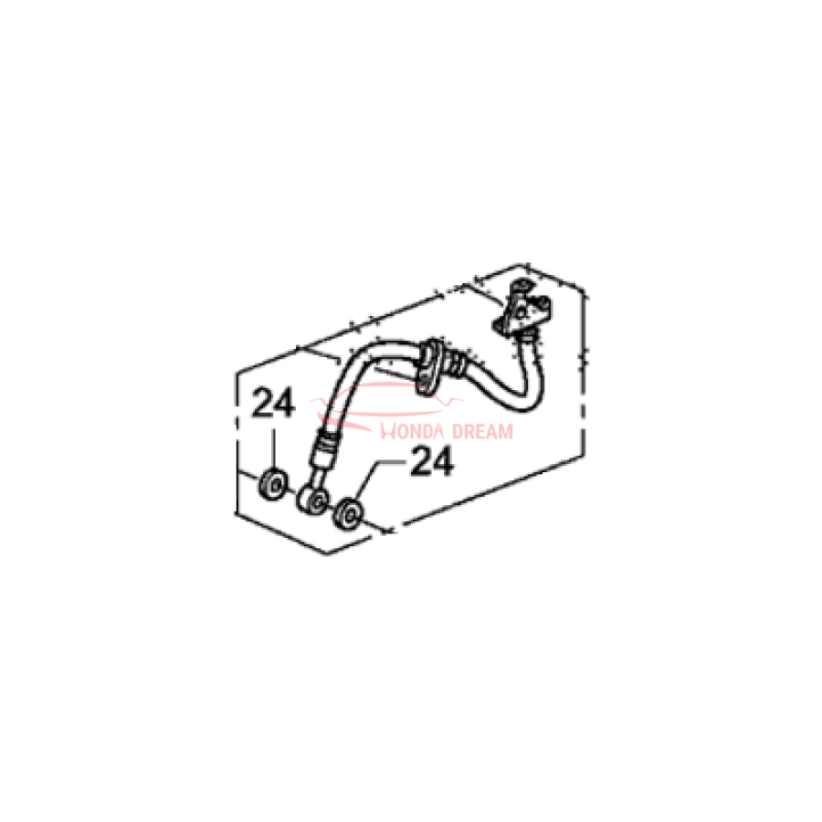 Hose Set, Front Brake Right (01464-TF0-000) - 1