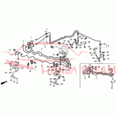 Hose Set, Front Brake Left (01465-SF1-952) - 3