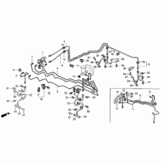 Hose Set, Front Brake Left (01465-SF1-952)