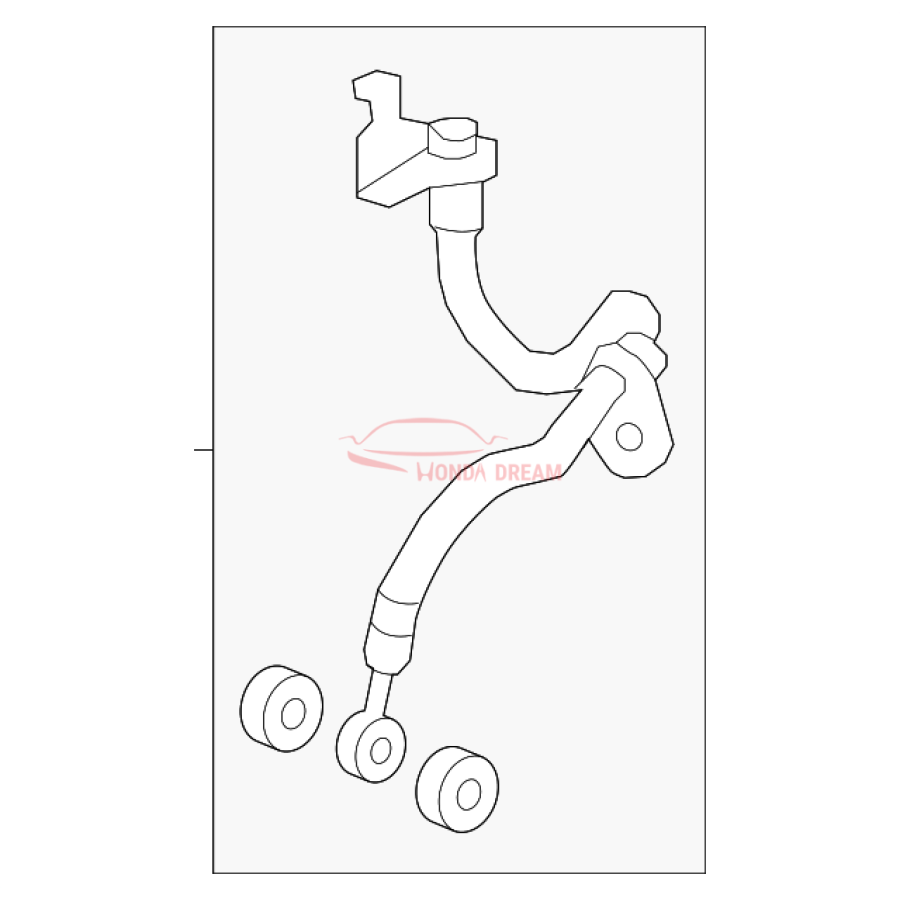 Hose Set, Front Brake Left (01465-SZT-G01) - 1