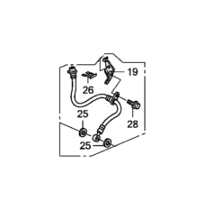 Hose Set, Front Brake Left (01465-TA0-A00)