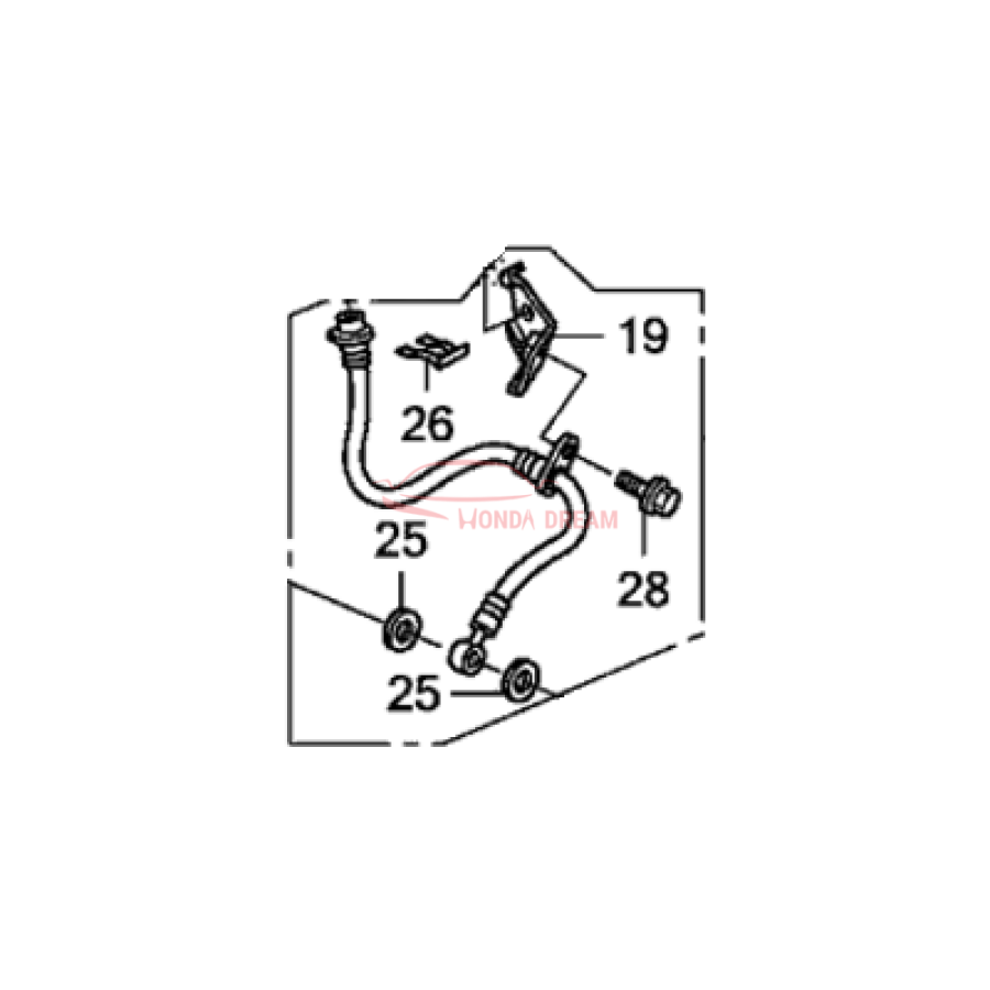 Hose Set, Front Brake Left (01465-TA0-A00) - 1