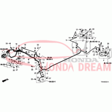 Hose Set, Rear Brake Right (01466-TR0-A51) - 3