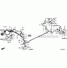 Hose Set, Rear Brake Right (01466-TR0-A51)