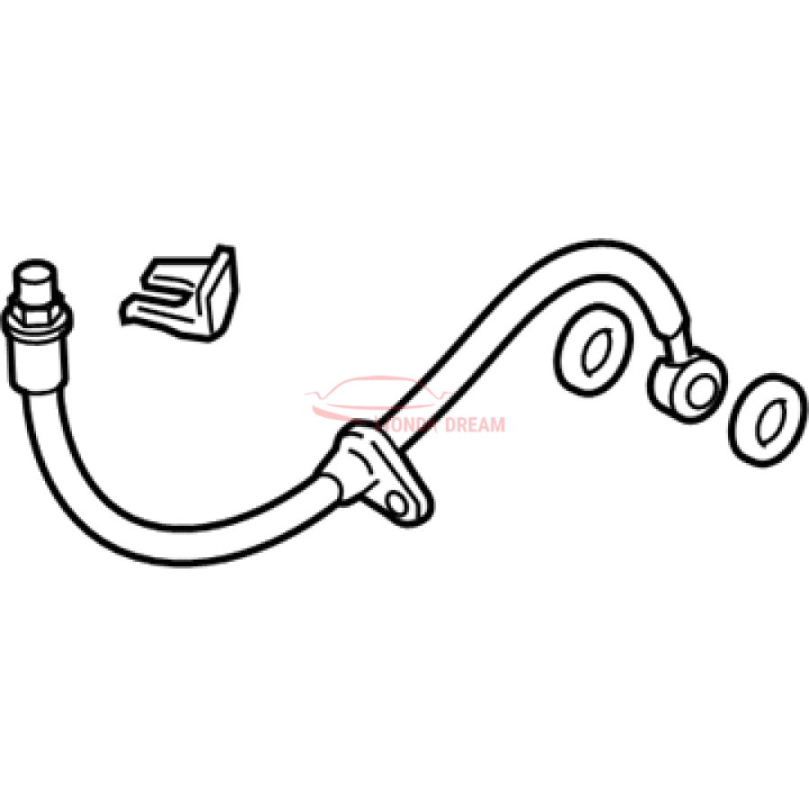 Hose Set, Rear Brake Right (01466-TX4-A01) - 2