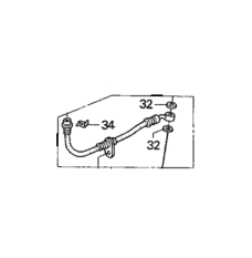 Hose Set, Rear Brake Left (01468-S5A-J02)