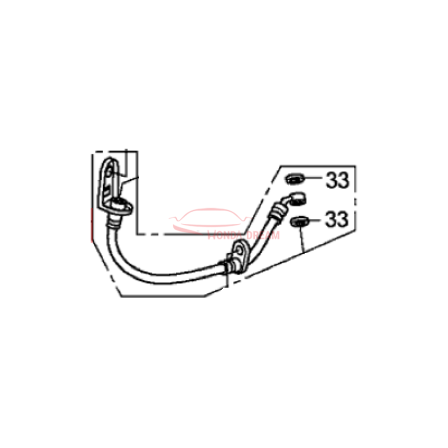 Hose Set, Rear Brake Left (01468-SNA-J01) - 2