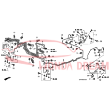 Hose Set, Rear Brake Left (01468-STK-A00) - 3