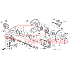 Rear caliper repair kit (01473-SL0-J01) - 3