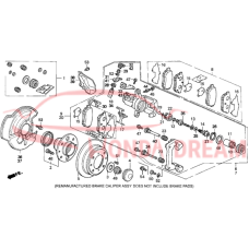 Rear caliper repair kit (01473-ST7-010) - 3