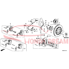 Rear caliper repair kit (01473-T6N-A01) - 3