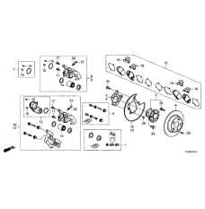 Rear caliper repair kit (01473-T7A-P00)