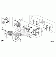 Rear caliper repair kit (01473-TK8-A00)