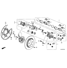 Rear caliper repair kit (01473-TLA-A50)