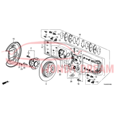 Rear caliper repair kit (01473-TY2-A01) - 4