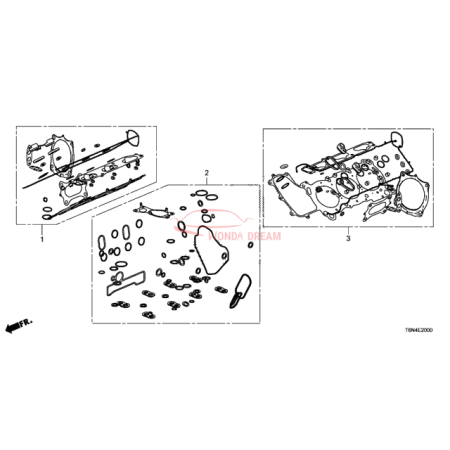 Gasket Kit, Right Cylinder Head (06110-58G-A01) - 1