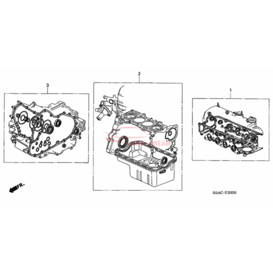 Gasket Kit, Cylinder Head (06110-PLA-E01) - 1