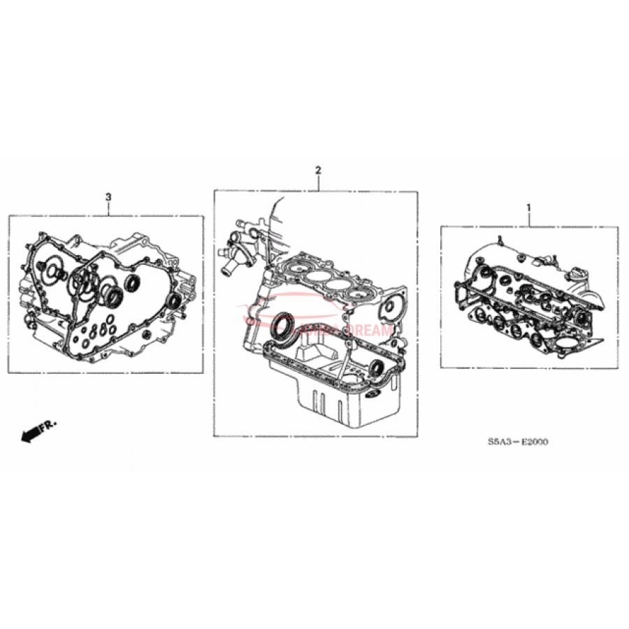 Gasket Kit, Cylinder Head (06110-PLD-010) - 1