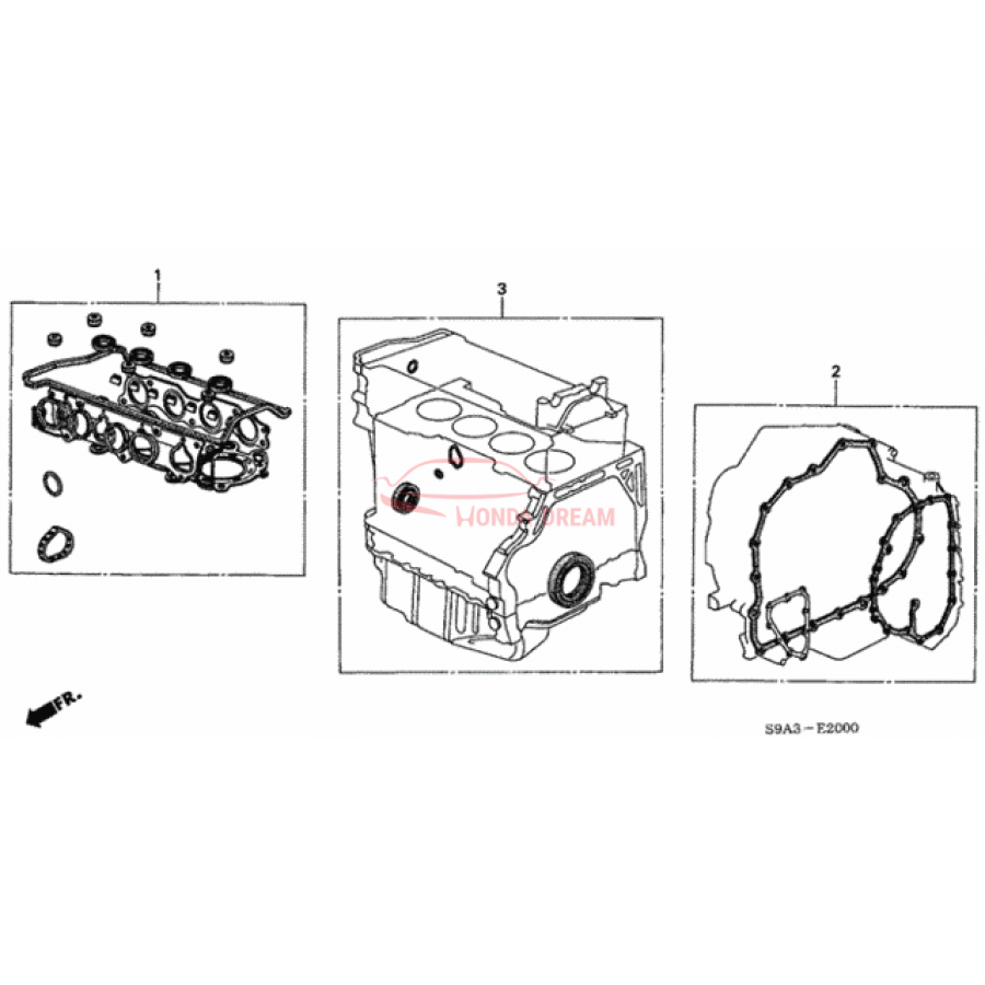 Gasket Kit, Cylinder Head (06110-PPL-505) - 1