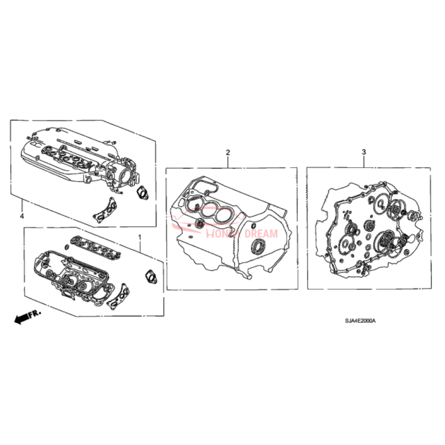 Gasket Kit, Cylinder Block (06111-PVJ-A02) - 2