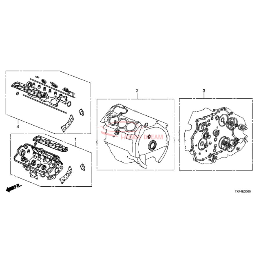 Gasket Kit, Cylinder Block (06111-R70-A00) - 1