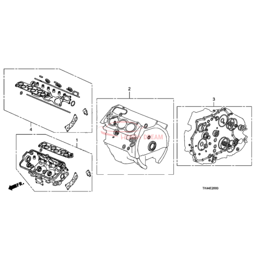 Gasket Kit, Cylinder Block (06111-R72-A00) - 1