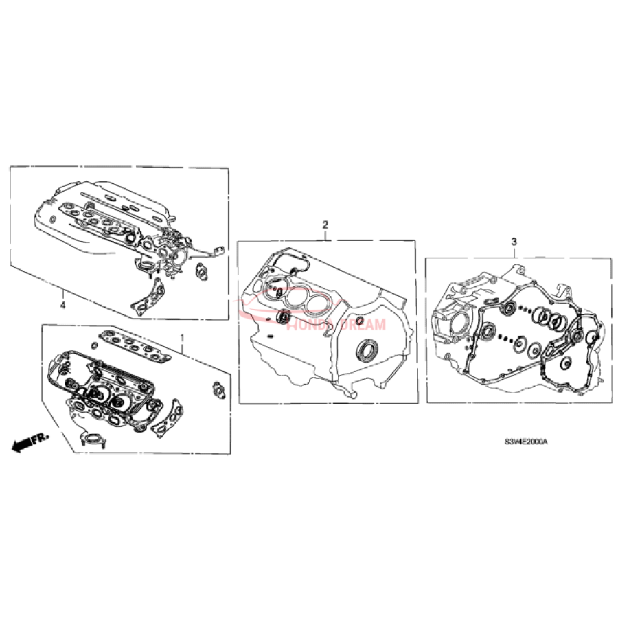 Gasket Kit, Cylinder Block (06111-RCA-A01) - 2