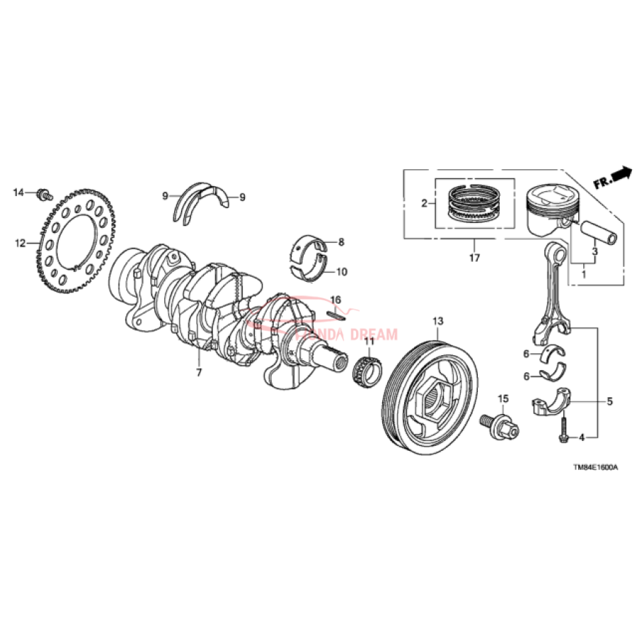 KIT,PISTON RING (06131-RBJ-306) - 2