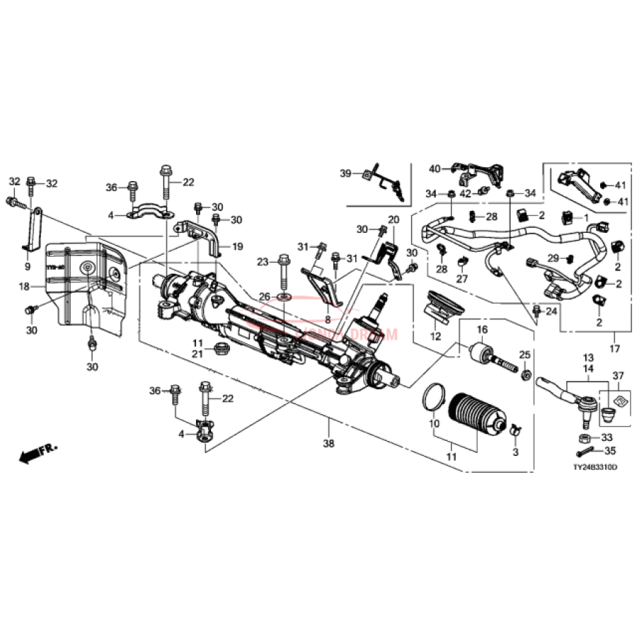 Boot, Tie Rod End (06535-TY2-315) - 1