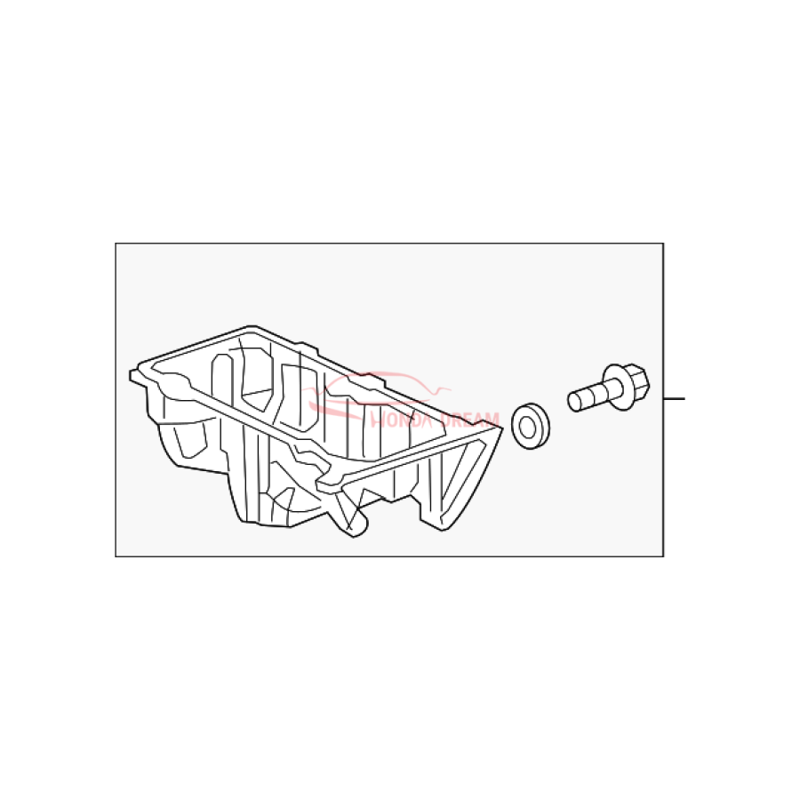 Engine Oil Pan (11200-51B-H00) - 1