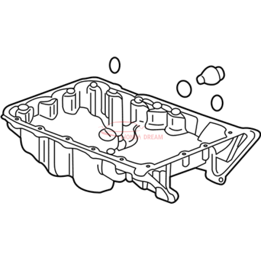 Engine Oil Pan (11200-5J6-A11) - 2